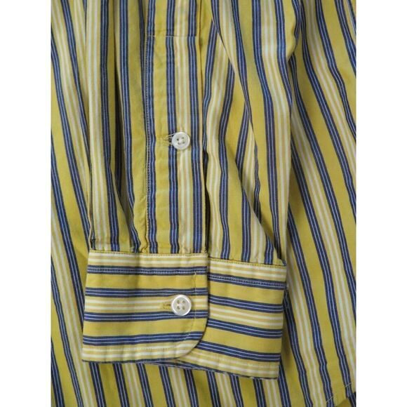 Ralph Lauren Men's Sz L Yellow/Blue Striped Blake Button Down L/S Shirt $110 - Picture 8 of 10
